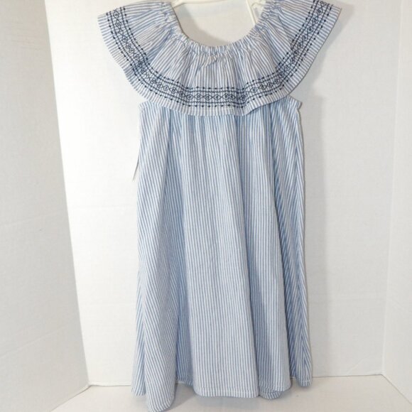 Old Navy Blue Striped Dress Girls Size 4T New with Tags - Picture 4 of 5